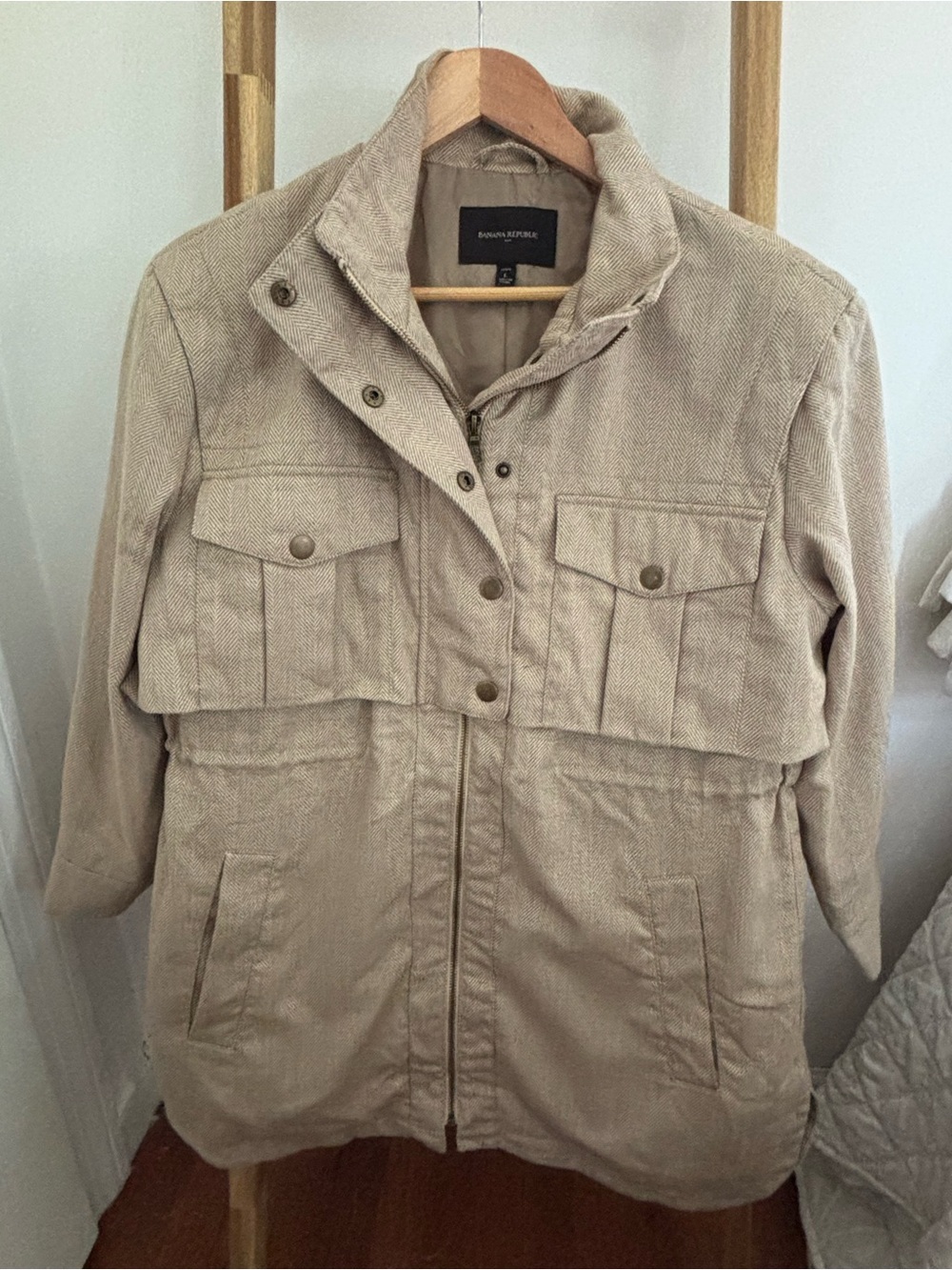 Banana Republic Beige Utility Field Jacket
